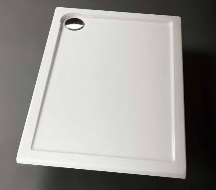 PLATO DUCHA ACRÍLICO 80 X 80 CUADRADO BLANCO (TEXTURAS LISO Y RELIEVE) - IBS